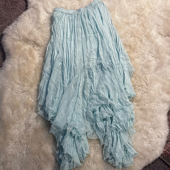 NWOT Free People One Clover Skirt Sea Foam Green Sz XS - Picture 2 of 5